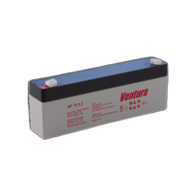 Аккумулятор для систем безопасности GP 12-2,3 VENTURA AGM от -10 до +45 GP-12-2,3