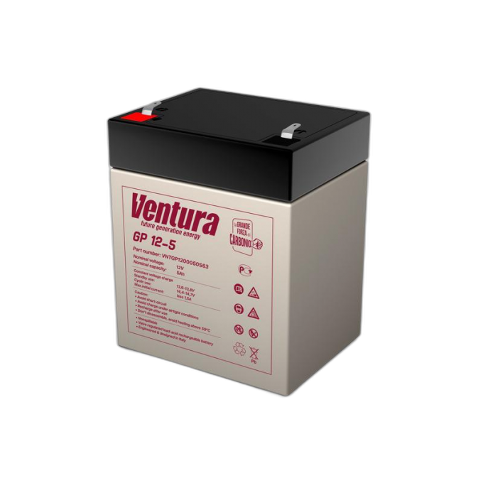 Аккумулятор для систем безопасности GP 12-5 VENTURA AGM от -10 до +45 GP-12-5