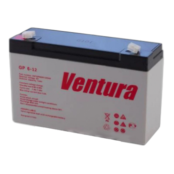 Аккумулятор для систем безопасности GP 6-12 VENTURA AGM от -10 до +45