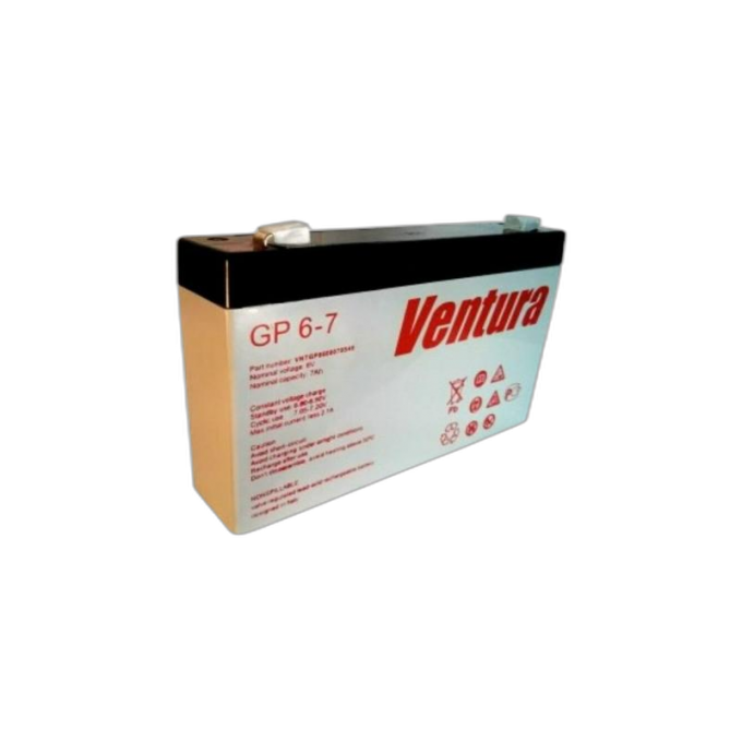 Аккумулятор для систем безопасности GP 6-7 VENTURA AGM от -10 до +45 GP-6-7