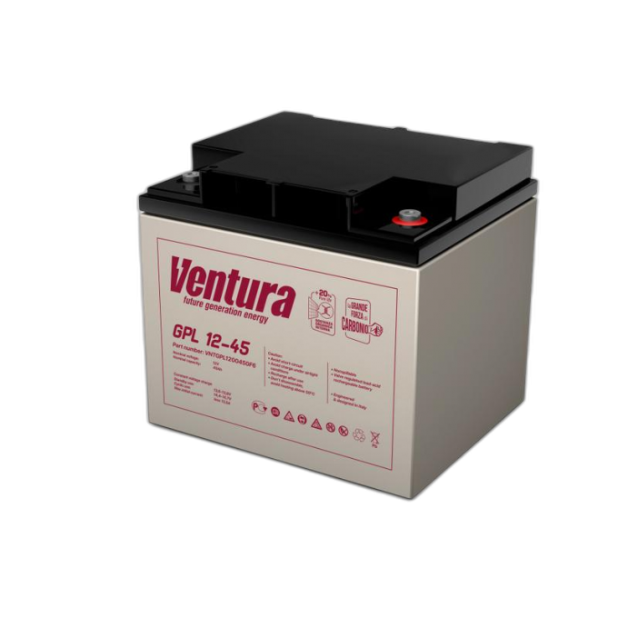 Аккумулятор (универсальная батарея) GPL 12-40 VENTURA AGM от -10 до +45 GPL-12-40